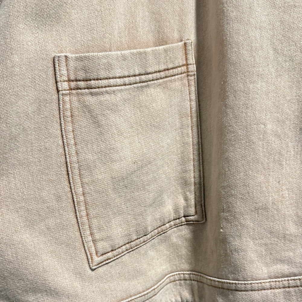 NWOT Washed Tan Kimono-Style Wrap Jacket Size XL/ XXL - Picture 6 of 10